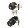 Copper Creek CKDB141TB Colonial Door Knob Keyed Alike with Deadbolt