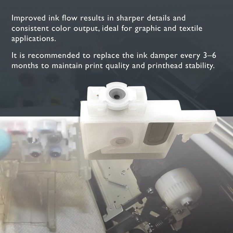 Qiqimingxin 4Pcs Printer Ink Damper Part Fit for DTF Printer