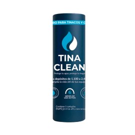 Tina Clean | Antisarro para Tinaco y Cisterna 1100–2400L 6 Meses | Filtro y Suavizador de Agua contra Sarro y Agua Dura