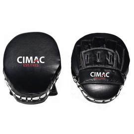 Cimac Boxing Pads Focus Mitts Adult Kids Men Women Curved Gym Fitness Training Martial Arts Black