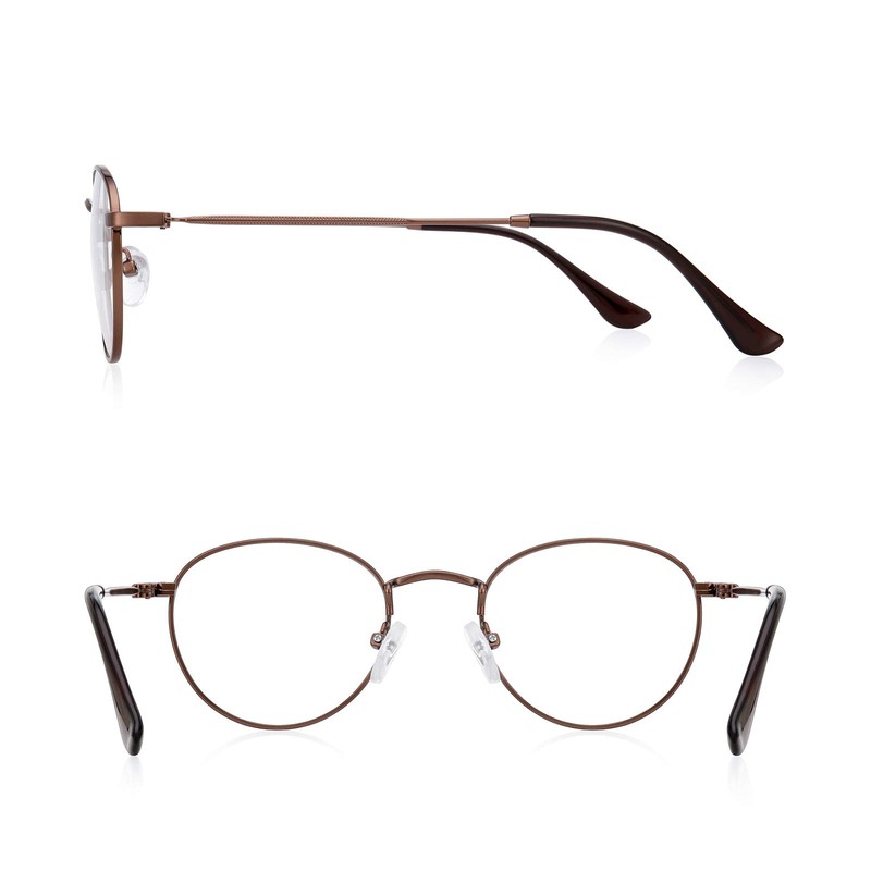 Small Metal Round Reading Glasses for Women Men Classic Vintage
