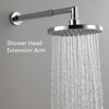 Bropury adjustable L-Shaped 11.5-18Inch Shower Head Extension Arma and conversion
