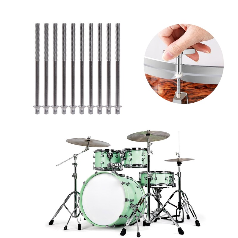 Etfbuy 10pcs Silver Jazz Drum Snare drum Screw Drum Lug