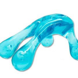 Exceart Palm Urchin Massage Tool Frog Shape Four Foot Acupressure Massage Acupuncture Point Massage for Back of Legs Blue
