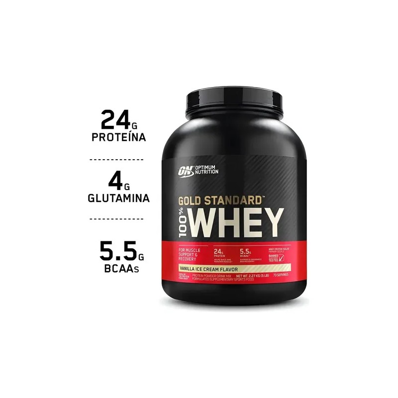 Gold Standard 100% Whey 5lb Sabor Vainilla
