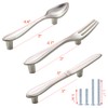 CENGOOD 3-Pack Cabinet Pulls Spoon Knife Fork Shape Door Handles