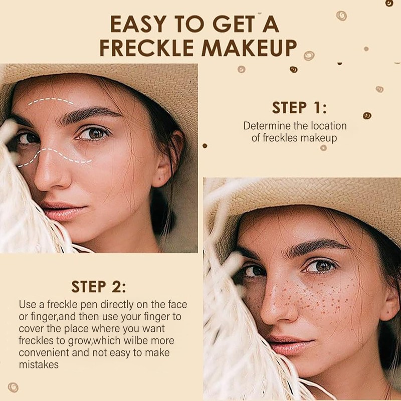Waterproof Freckle Pen - Create Effortlessly Natural Sunkissed Makeup with