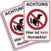 Achtung hier ist kein Hundeklo Sign (20 x 30 cm
