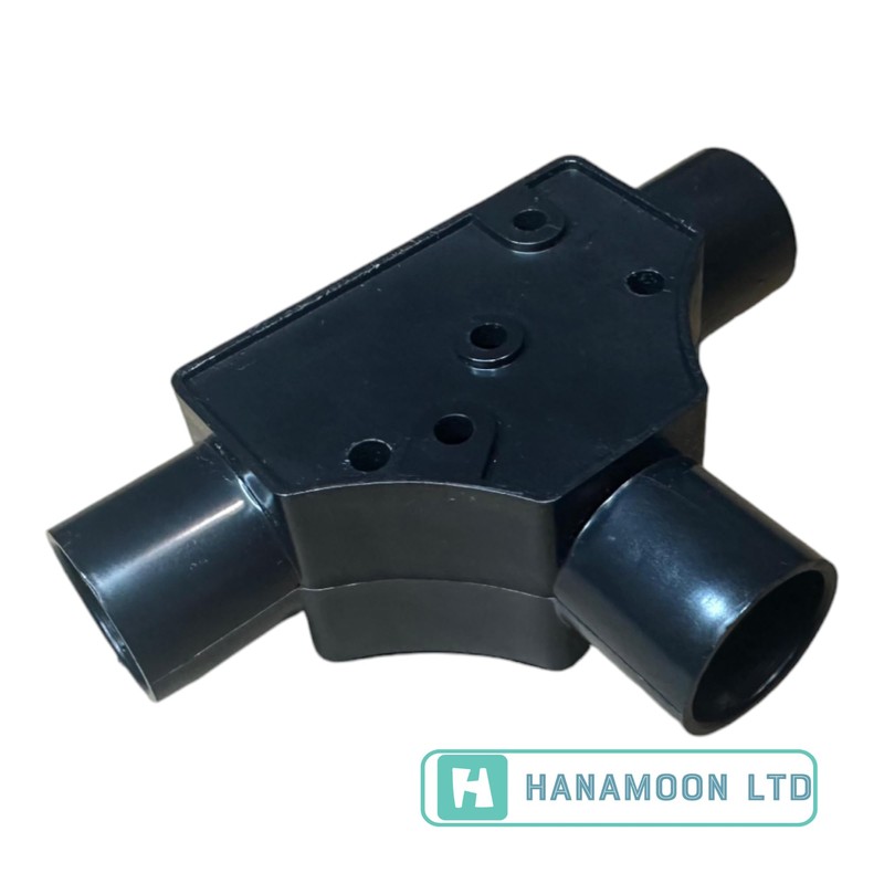 20mm PVC Inspection Tee - Black (Pack of 1)