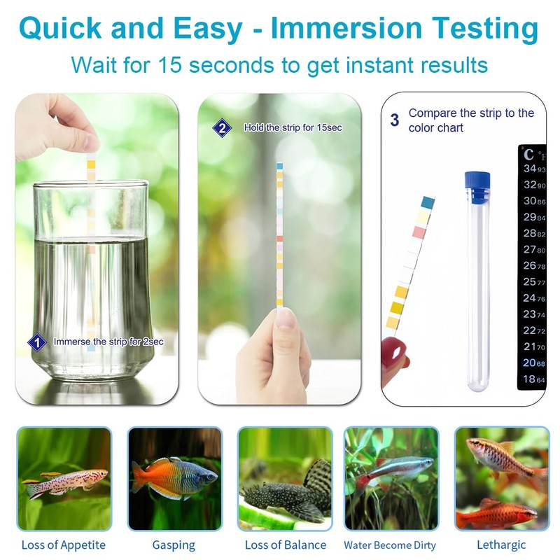 OHREN 50 Items Water Hardness Test Strips Test Kit -