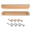 sourcing map Wood Pull Handles, 2pcs 128mm/5.04" Hole Distance Wooden