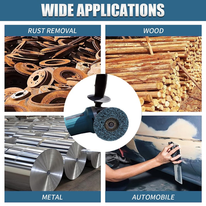 WENORA 5 Pack 4-1/2" x 7/8" Strip Discs Stripping Wheel,