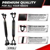 [Premium] 2 Pack 1/2”x13.4” Heavy Duty Jaw and Jaw Turnbuckle,