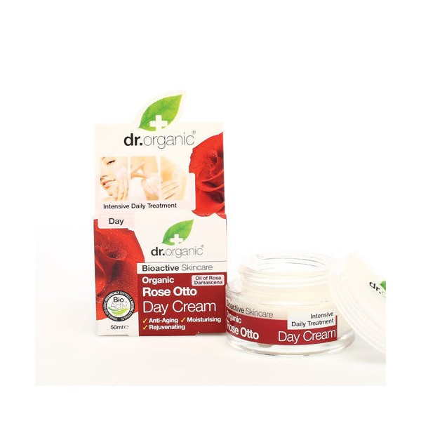 DR ORGANIC ROSE OTTO Day Cream 50ml ( Anti-Aging , Moisturising , Rejuvenating )