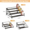 RUILALIFE 4-Tier-Spice-Rack-Organizer-for-Cabinet, Adjustable Depth Spice Holder Shelf For Countertop Pantry