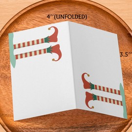 Christmas Food Tent Labels(25 pack) - Place Cards for Christmas, Table Place Cards - Perfect for Christmas Place Cards, Banquet tables, Buffet food label, Christmas Party-(FZ-a102)