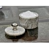 KLEO Marble Salt and Spice Holder with Lid, Small Container
