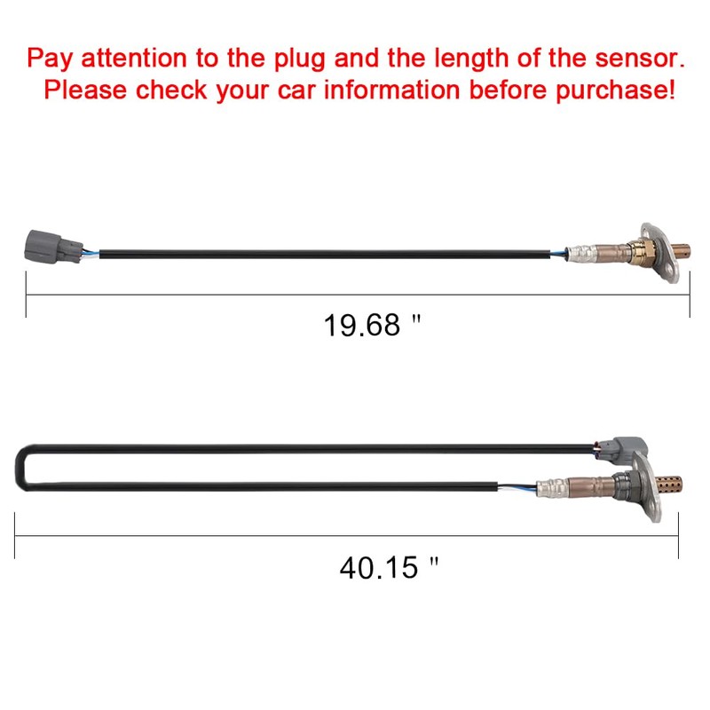 JDMON 2PCS Oxygen O2 Sensor Upstream Downstream Replacement for 2000-2004