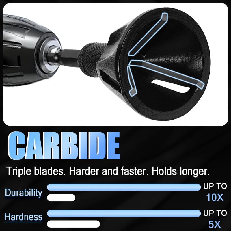Farady Deburring External Chamfer Tool Drill Bit with Tungsten Carbide
