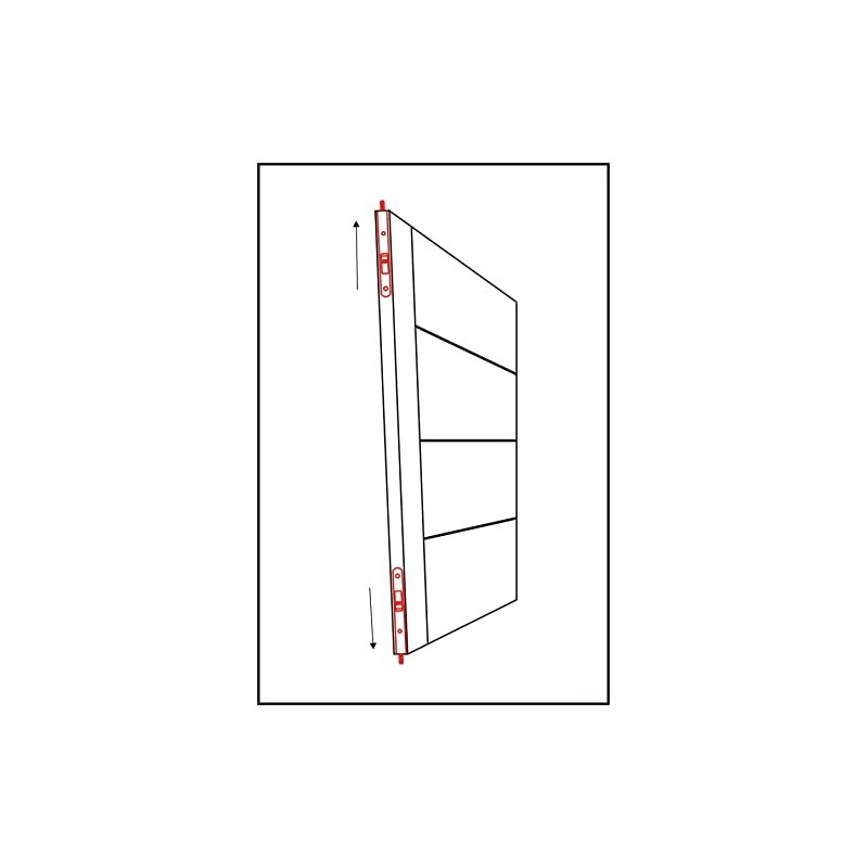 QCAA Flush Bolt, 7", Brass Plated, Solid Brass Face Plate,