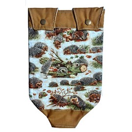 Catheter Peg Bag Cover, Drainage Bag Covers (500 ml). Hedgehogs Pattern. Nutex. 100% Cotton.