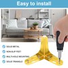 PATIKIL "4" Metal Furniture Legs Set of 4 Triangle Replacement