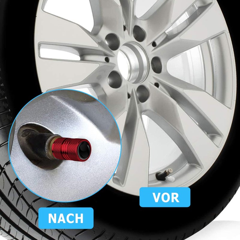 Tyre Valve Stem Caps, 4PCS Universal Dust Caps for Car