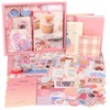 Draupnir Pink Cute Kawaii Scrapbook Kit(348pcs), Bullet Junk Journal Kit