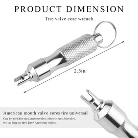 SHMZK Car Tire Valve Core Removal Tool, Stainless Steel Easy to Use Tire Valve Core Disassembly & Repair Tool, Portable Tire Valve Stem Tool for Car Truck Repair Install, Car Accessories