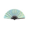Large UV Illuminated Carnival Folding Hand Fan - Nightclub &