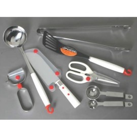 Suncraft DIG-107 Children's Kitchen Tools Starter Set, 7 Piece Set, Made in Japan, Cooking Tools for Children, Kitchen Nursing