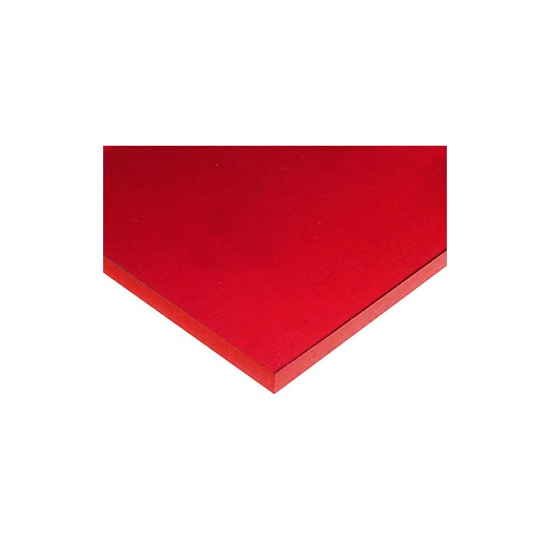 1/4" (6mm) Dark Red Translucent Acrylic Plexiglass Sheet 20"x12" Cast