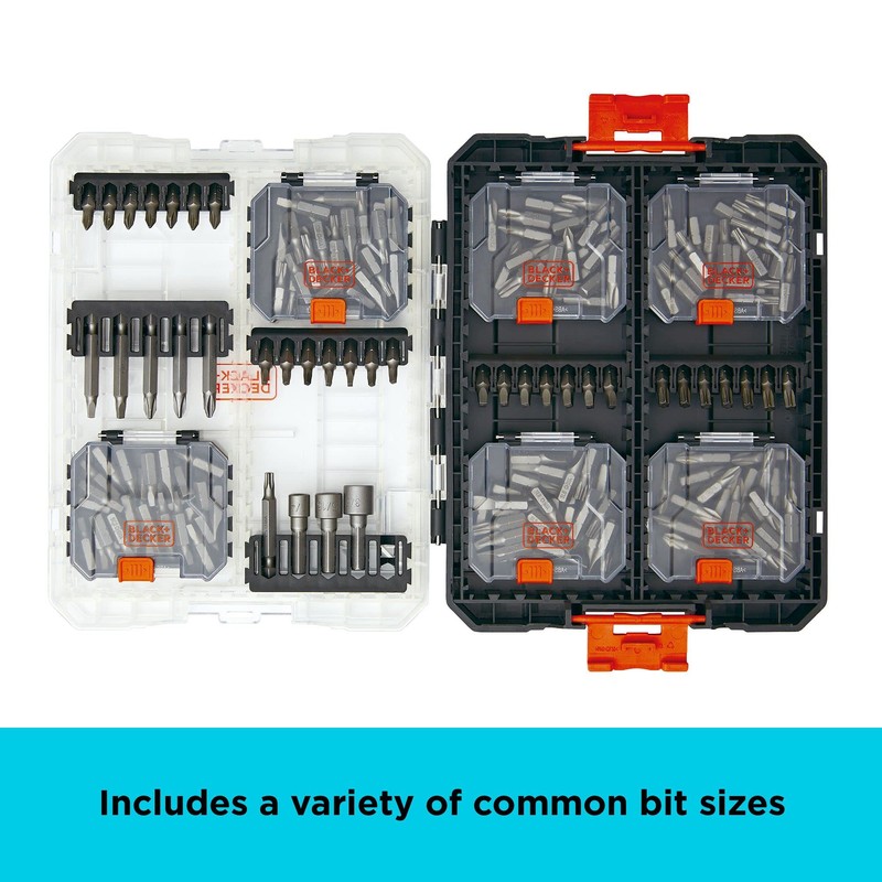 BLACK+DECKER BLACK + DECKER Screwdriver Bit Set, 200-Piece (BDAST200SETFF)