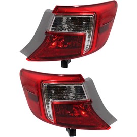 For 2012 2013 2014 Toyota Camry Tail Light Assembly Outer DOT Pair Driver and Passenger Side | TO2804114 | TO2805114 | 81560-06470 | 81550-06470