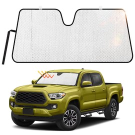 JOYTUTUS Windshield Sun Shade Compatible with 2016-2023 Tacoma 3rd Gen Sunshade Windshield Sun Visor, Foldable Windshield Sun Shield