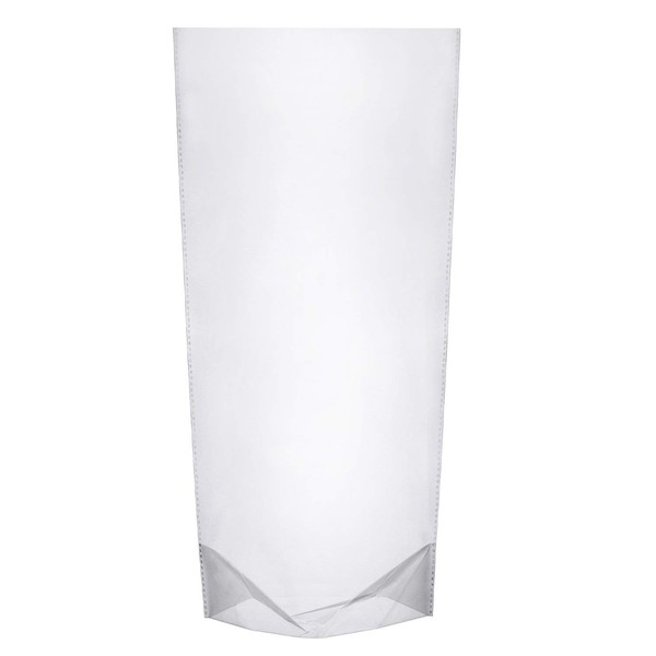 5.7 by 10 Inches Clear Bags OPP Bags Block Bottom Plastic Bags Treat Bags for Cookies, Candies and Valentine Gifts (100)