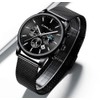 CRRJU Men Watch,Men Luxury Waterproof Unique Designed Watches 3-Sub Dial