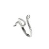 Snake Ring 925 Sterling Silver - Adjustable Snake Ring Silver