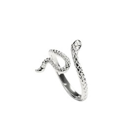 Snake Ring 925 Sterling Silver - Adjustable Snake Ring Silver - Detailed Snake Design - Open Ring Silver - Gift Idea, Sterling Silver, No Gemstone