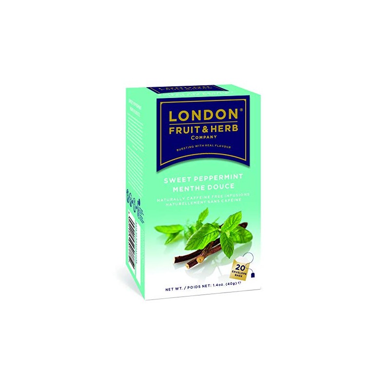 London Fruit & Herb Sweet Peppermint Tea, 30g, caja de
