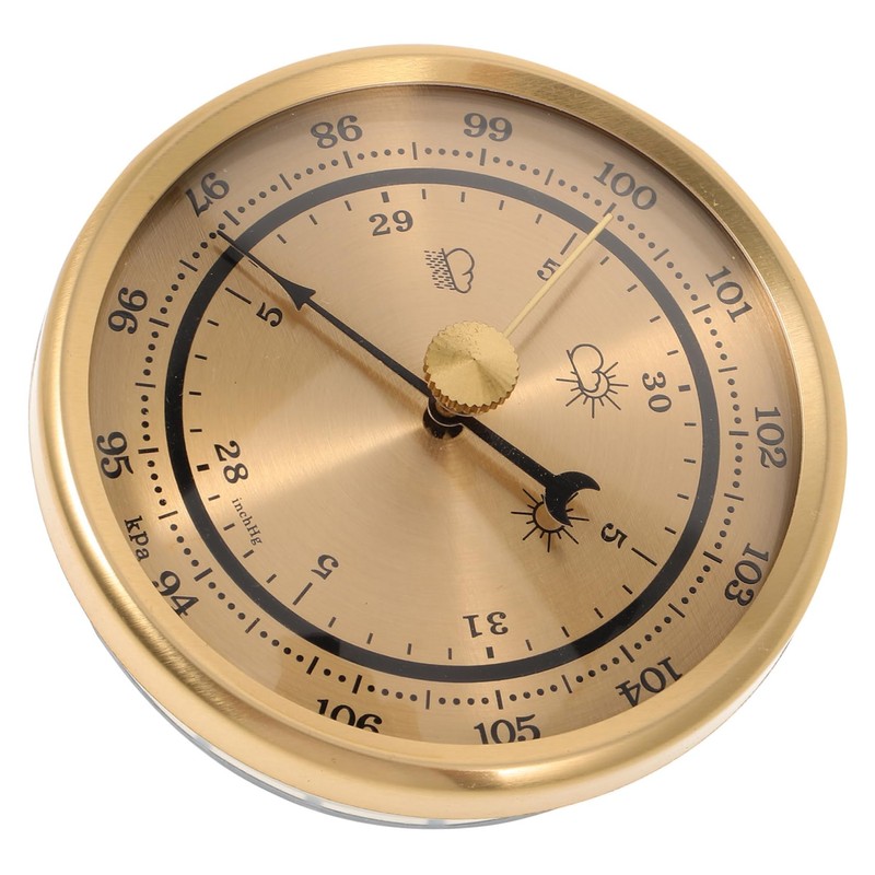 Kisangel 5pcs Accurate Barometer Home Dial Display Air Pressure Gauge