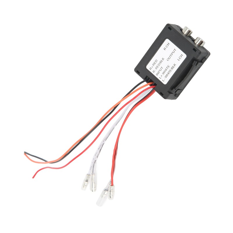2 Channel Car Speaker to RCA Line Output Converter High