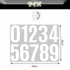 Number Stickers Waterproof Sticker Number Labels Large Alphabet 4 Inch