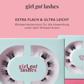 GirlGotLashes Mini Box Everyday Edition No. 5 - Eyelash Extensions for Home - 1 Pair of Eyelashes - Lashes with 5-7 Days Hold - Vegan - Handmade