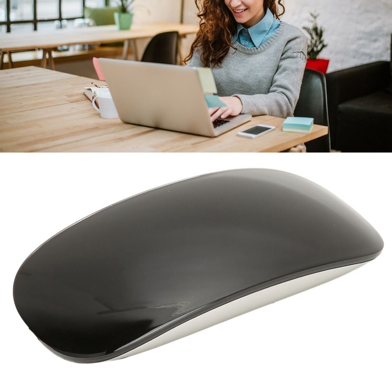 Wireless Mouse Silent Low Decibel Rechargeable Ergonomic Portable Touch Wheel