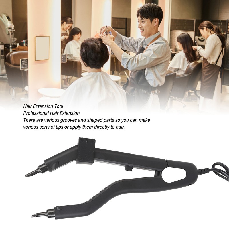 Hair Extension Tool Adjustable Temperature Fusion Heat Iron Connector Wand