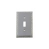 Nostalgic Warehouse 719902 Egg & Dart Switch Plate with Single