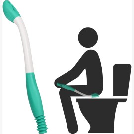 Unbranded Long Reach Comfort Wipe Toilet Aids Tools, Bottom Wiper, Extends Over 15"