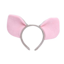 TOVINANNA Cosplay Pig Ear Headband for Adorable Grey Party Headdress Lightweight Costume Accessory for Cosplay and Performance Events