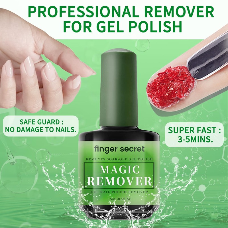 Gel Nail Polish Remover,Professional Gel Polish Remover for Nails,Gel Remover